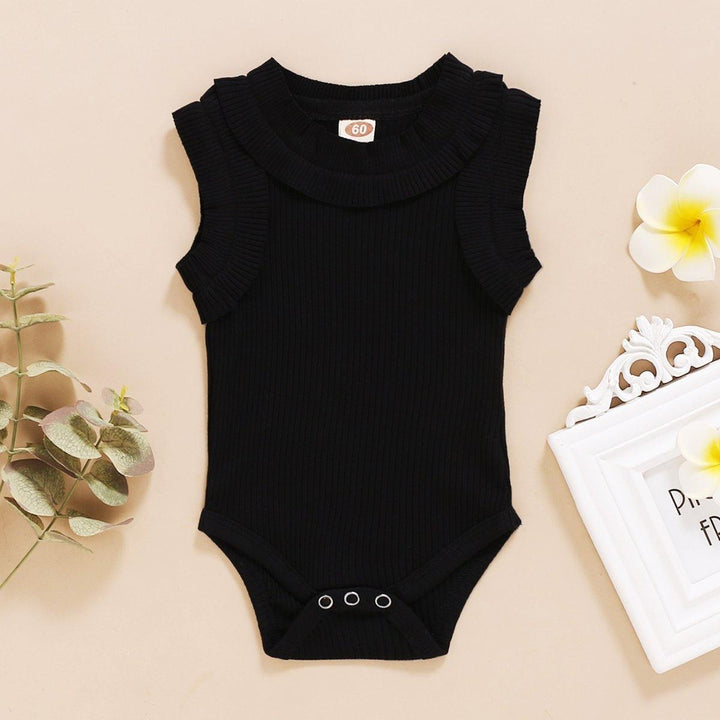Lovely Solid Color Baby Romper