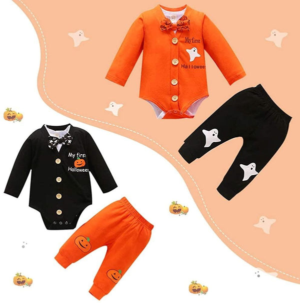 Baby Boys Halloween Gentleman Outfit Sets 3Pcs - MomyMall