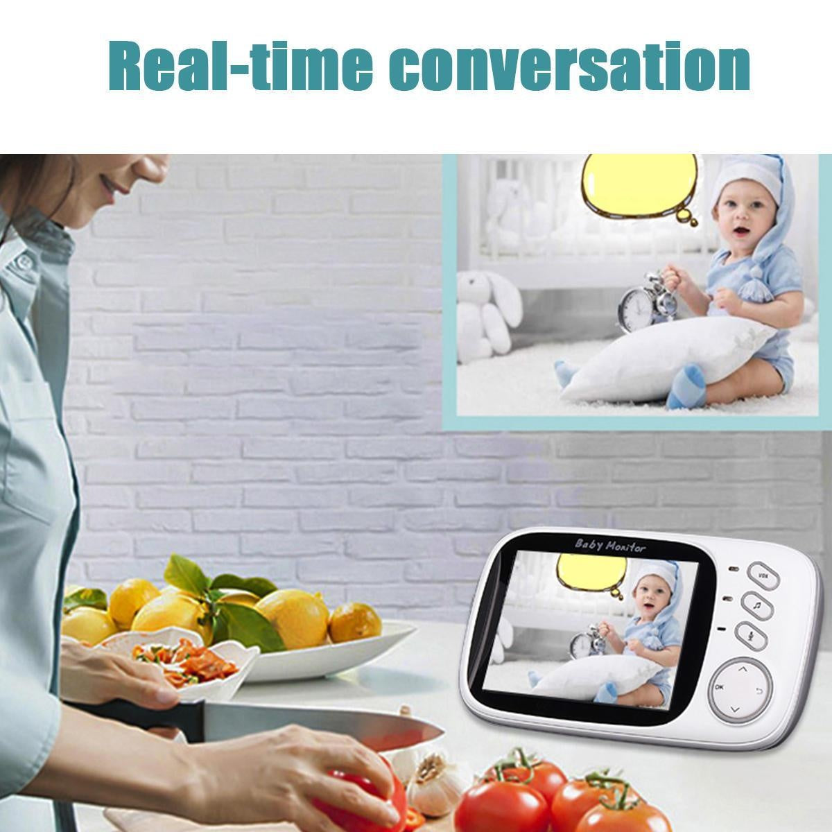 Video Baby Monitor Camera WiFi Smart App Home Security with Night Vision - MomyMall