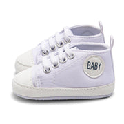 Baby Boy Girl “ Baby ” Letter Printed Anti-slip Canvas Shoes - MomyMall