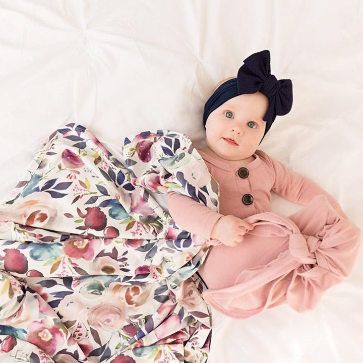 Cute Baby Girl Rose Printed Swaddle Sleeping Bag