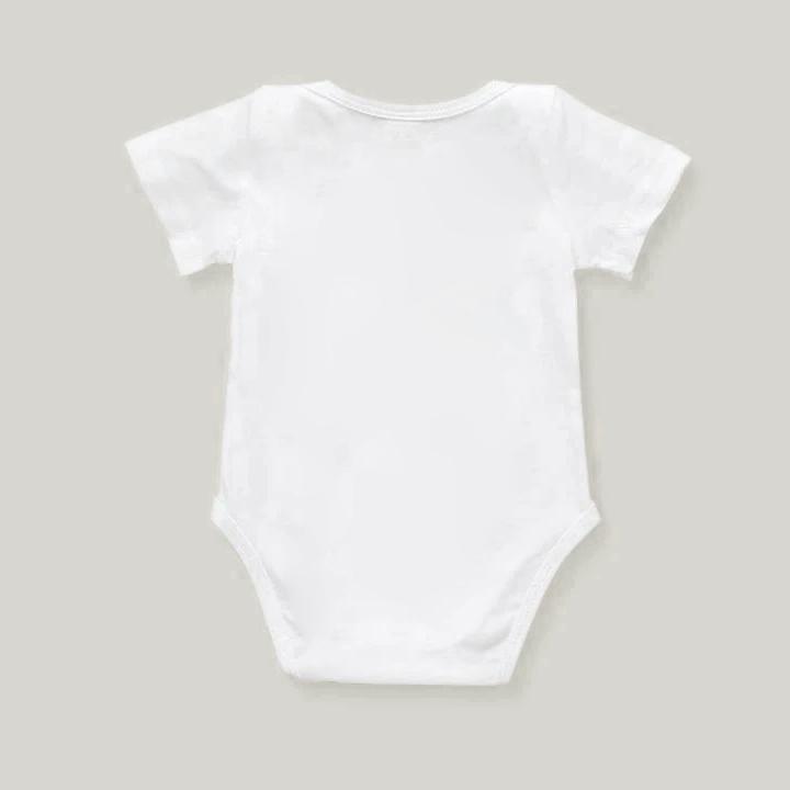 Cute My 1st Christmas Elk Printed Baby Romper