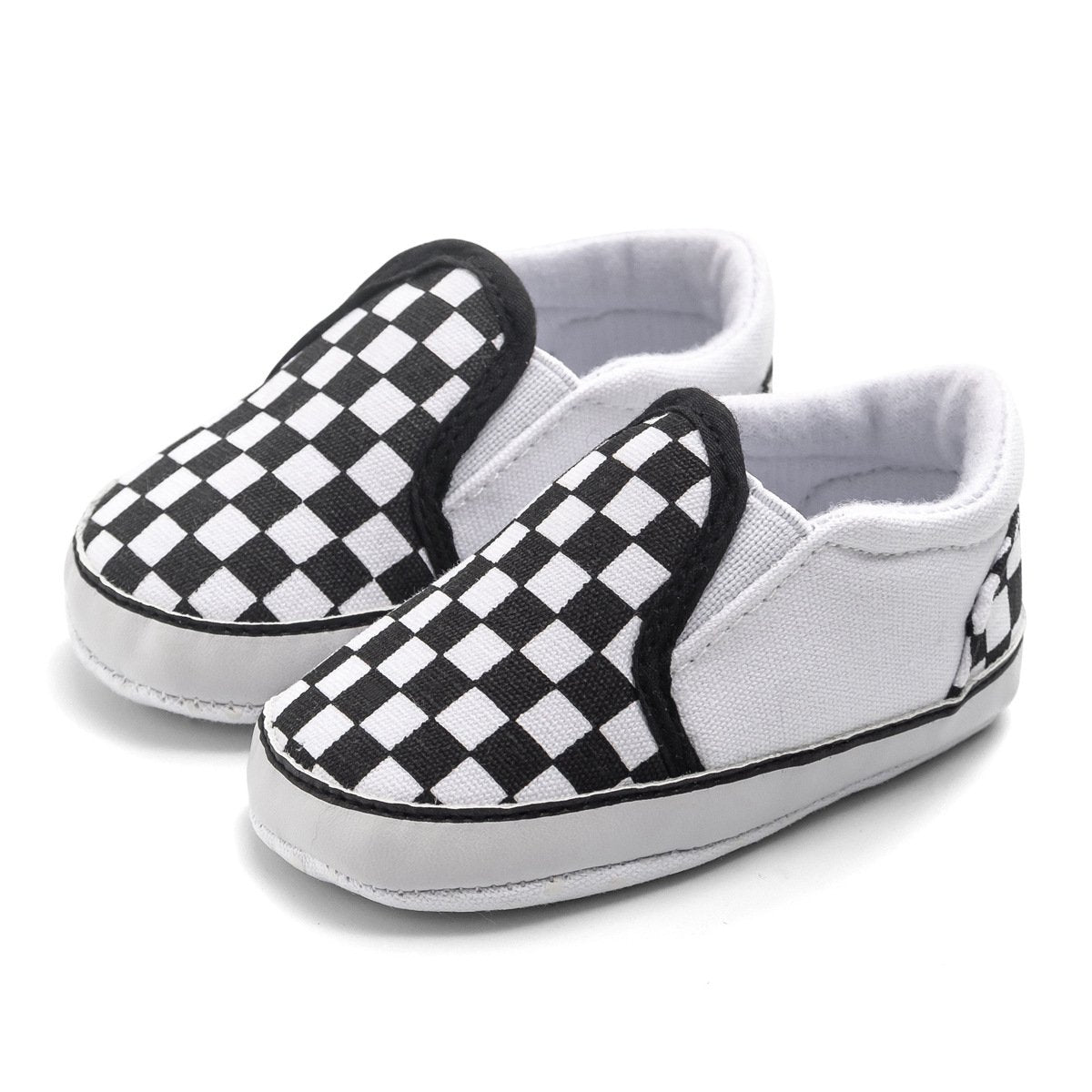 Baby Boy Girl Plaid Anti-slip Canvas Shoes - MomyMall