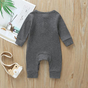 Lovely Solid Color Baby Jumpsuit - MomyMall