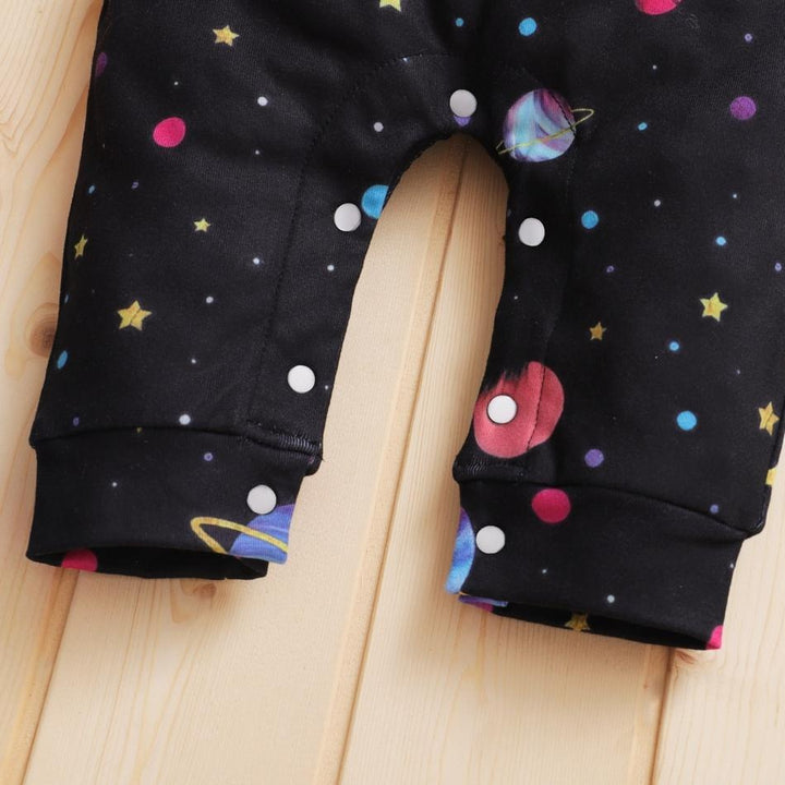 Baby Universe Star Printed Long Sleeve Jumpsuit