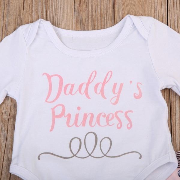 4PCS "DADDY'S PRINCESS" Letter Printed Baby Set - MomyMall