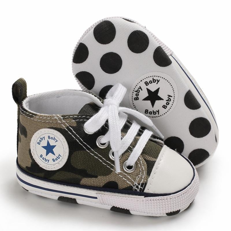 Baby Boy Girl Camouflage Anti-slip Canvas Shoes - MomyMall