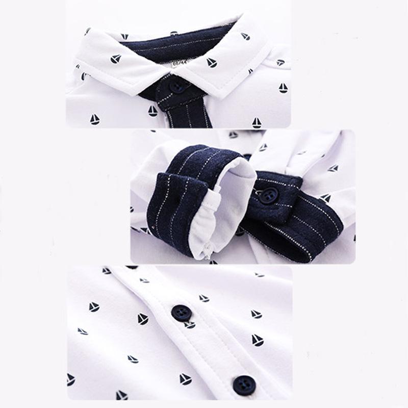 Strap Set Cotton Handsome Gentleman Baby Boy 2 Pcs Formal Suits - MomyMall