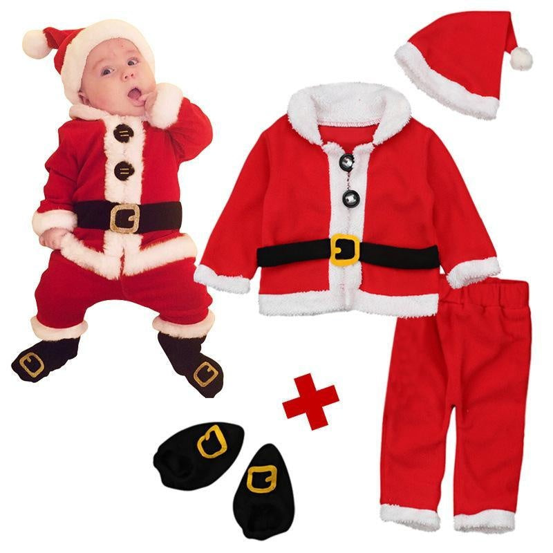 Kinder Baby Junge Mädchen Weihnachten Ältere Cosplay Anzüge 4 Stk