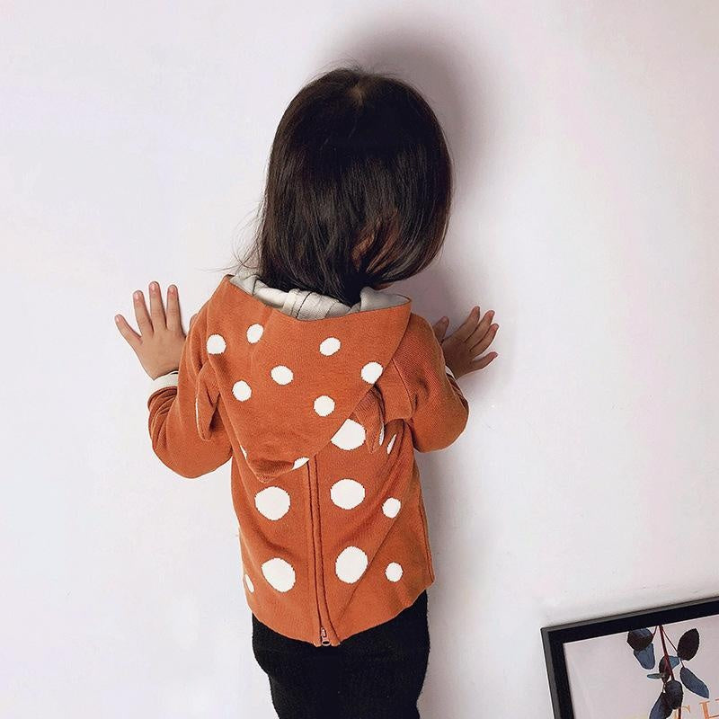 Infant Toddler Baby Cute Cartoon Elk 3D Sweatshirt Coat