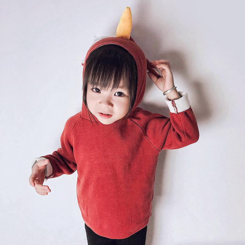 Infant Toddler Baby Cute Cartoon Elk 3D Sweatshirt Coat