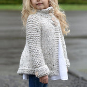 Spring Kids Girl Jacket Long-sleeved Tuxedo Knitted Sweater Coats - MomyMall