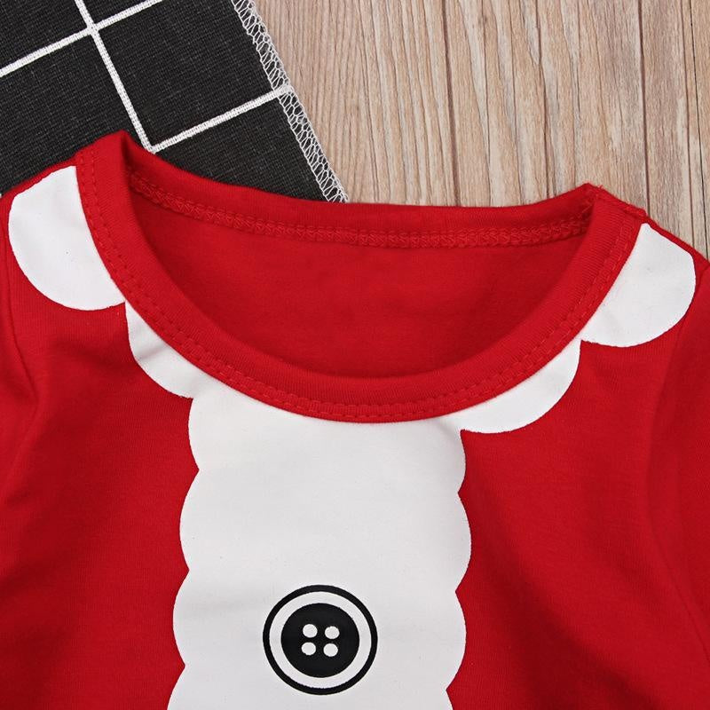 Baby Boy Girl Spring Autumn Christmas Long-sleeved Top Trousers 2 Pcs