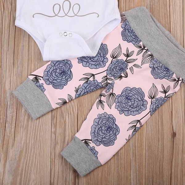 4PCS "DADDY'S PRINCESS" Letter Printed Baby Set - MomyMall