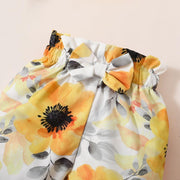 3PCS Pretty Floral Printed Baby Set - MomyMall