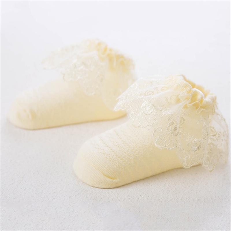 Baby Girl Lace Ruffle Socks - MomyMall