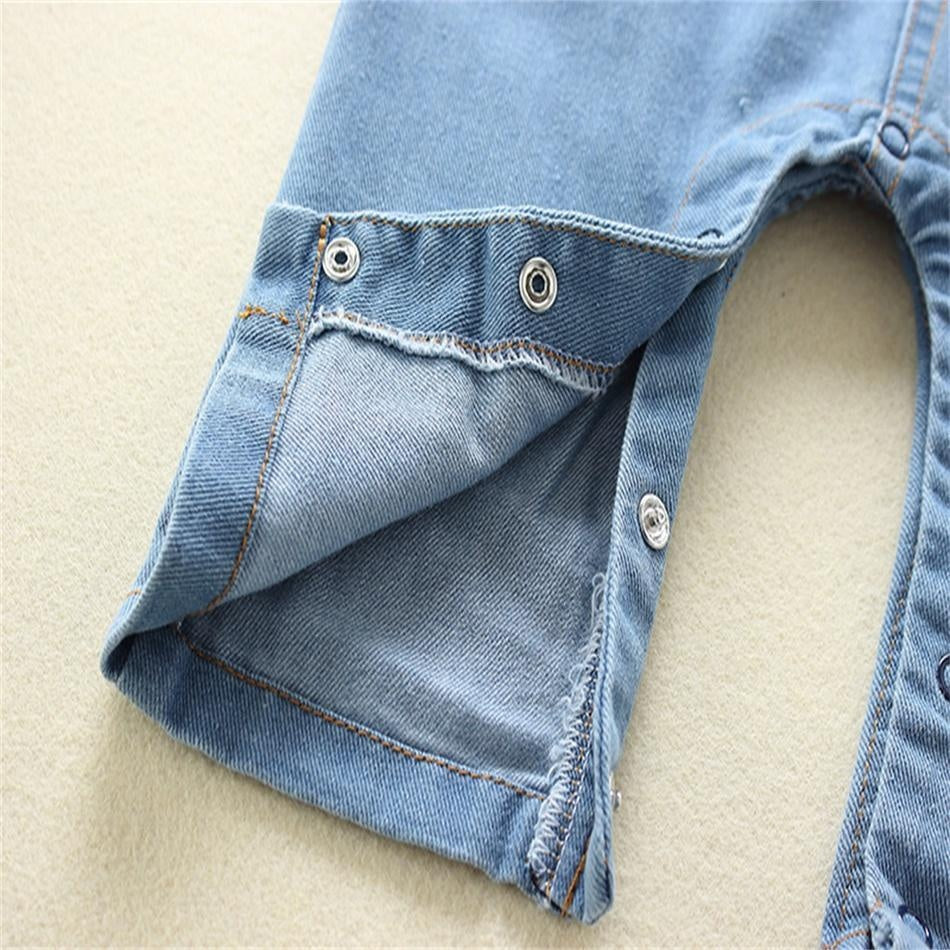 Baby/Toddler's Denim Suspender Jumpsuit - MomyMall