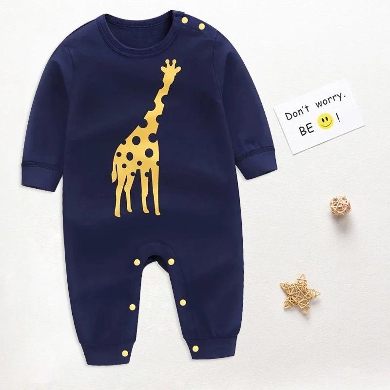 Cute Baby Giraffe Print Jumpsuit