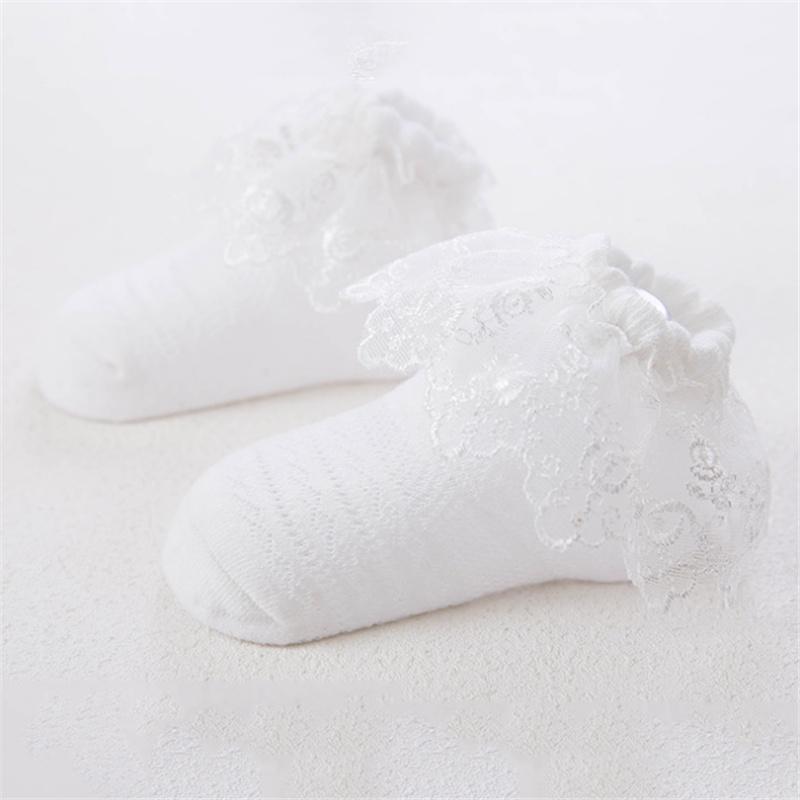 Baby Girl Lace Ruffle Socks - MomyMall