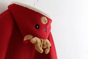Kids Plush Cape Autumn Winter Extra Shawl Christmas Coats - MomyMall