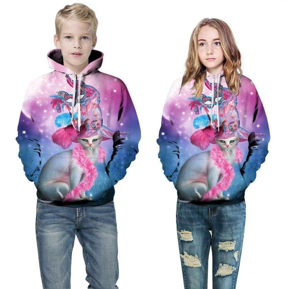 Kid Boy Girl Autumn Winter 3D Print Fashion Hoodie