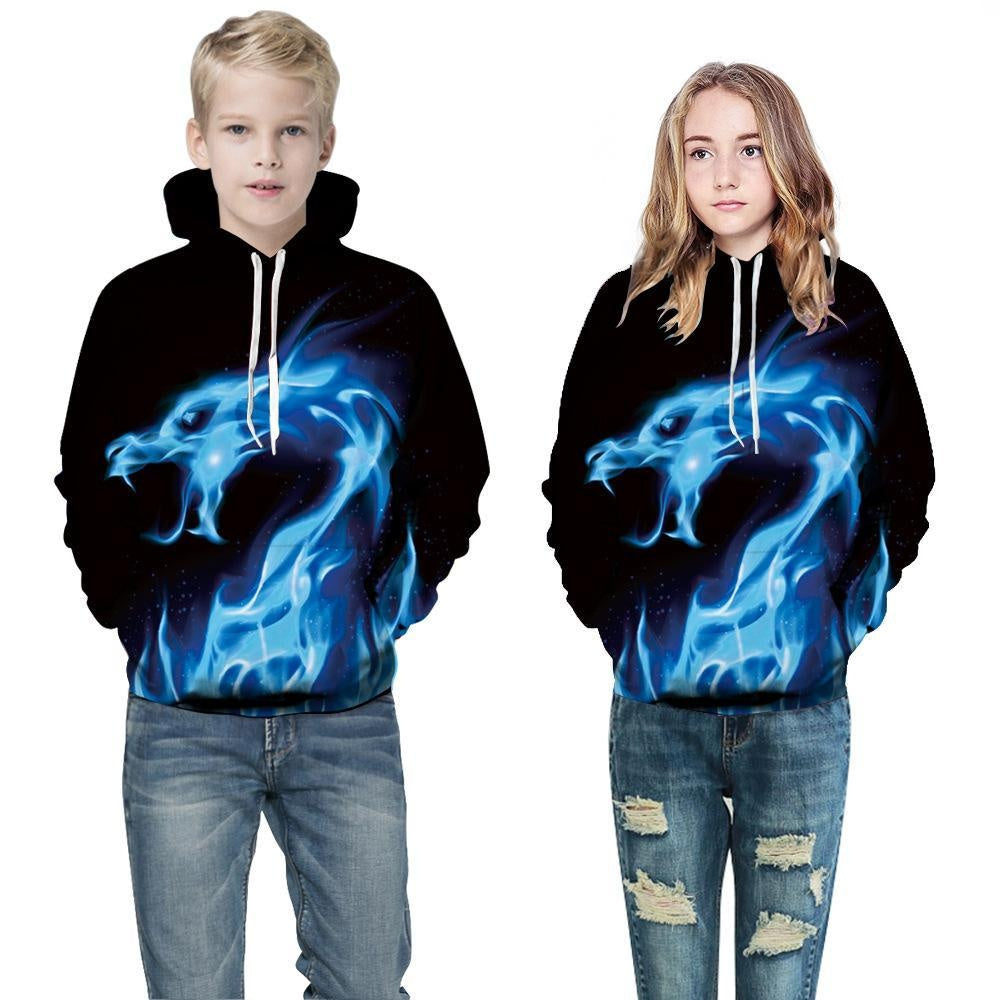 Kid Boy Girl Autumn Winter 3D Print Fashion Hoodie