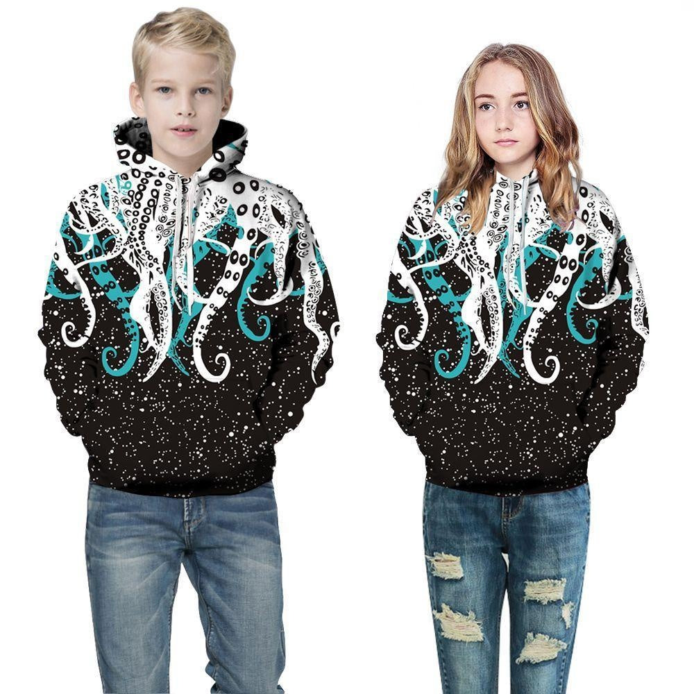 Kid Boy Girl Autumn Winter 3D Print Fashion Hoodie