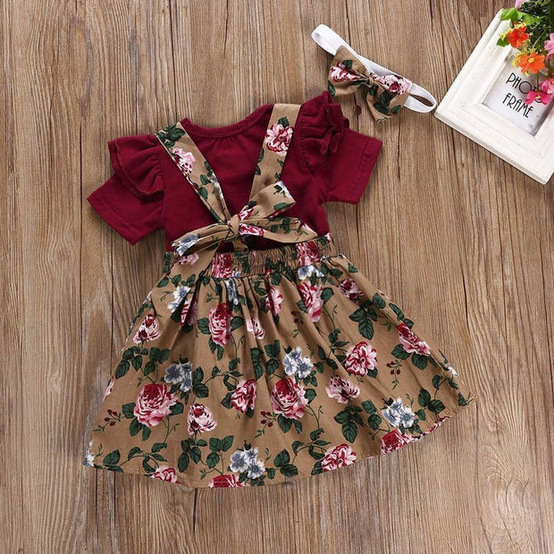 3Pcs Romper Suits Set