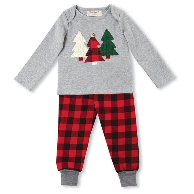 Kids Boys Christmas Tree Cotton Cute Suit 2 Pcs - MomyMall