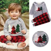 Kids Boys Christmas Tree Cotton Cute Suit 2 Pcs - MomyMall