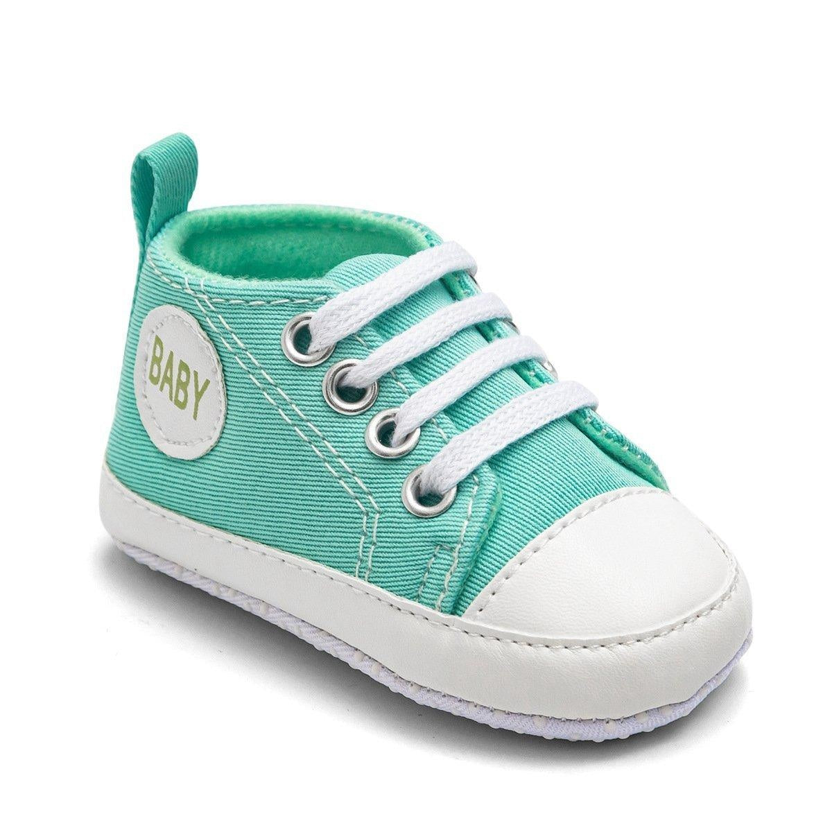 Baby Boy Girl “ Baby ” Letter Printed Anti-slip Canvas Shoes - MomyMall