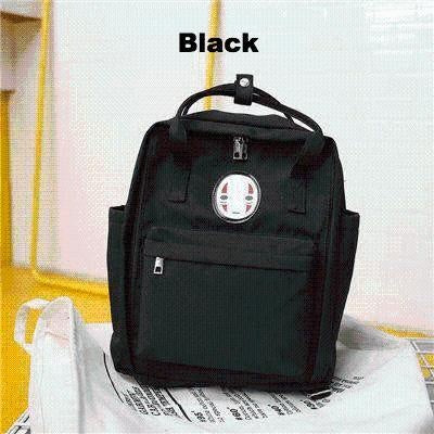 Kawaii Face Pastel Backpack - MomyMall Black