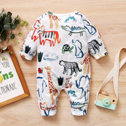 Lovely Animal Printed Baby Jumpsuit - MomyMall