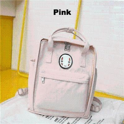 Kawaii Face Pastel Backpack - MomyMall Pink
