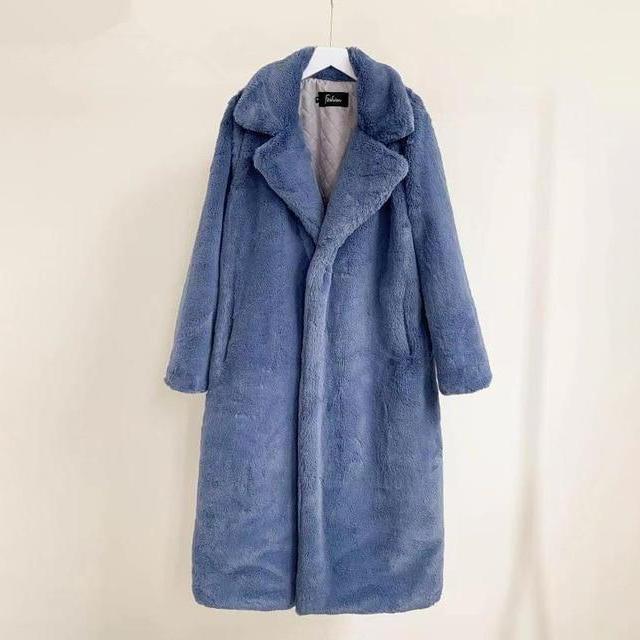 Plush Long Faux Fur Teddy Coat