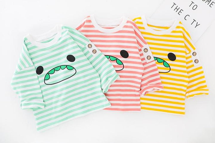 Baby Girls Boy Clothing Sets Striped Jeans 2Pcs Outfit 1-4 Years - MomyMall