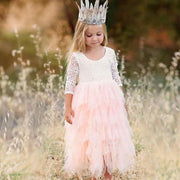Girl Dress Lace Flower Wedding Princess Party Pageant Dresses 2-8Y - MomyMall