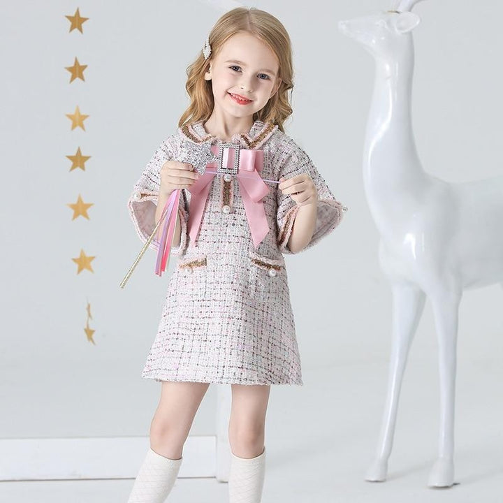 Autumn Winter Baby Girls Dress Party Casual Wear Princess Dresses 1-8Y