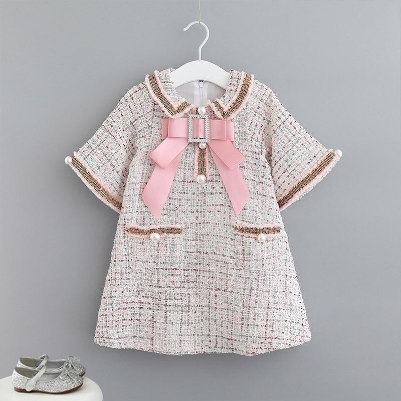 Autumn Winter Baby Girls Dress Party Casual Wear Princess Dresses 1-8Y