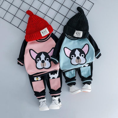 Baby Boys Girl Cartoon Dog 2 Pcs Sets Tracksuit 0-3 Years - MomyMall