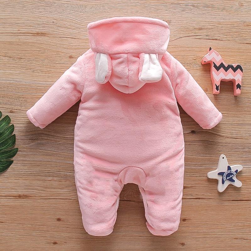 Baby Animal Fleece Hooded Jumpsuit - MomyMall