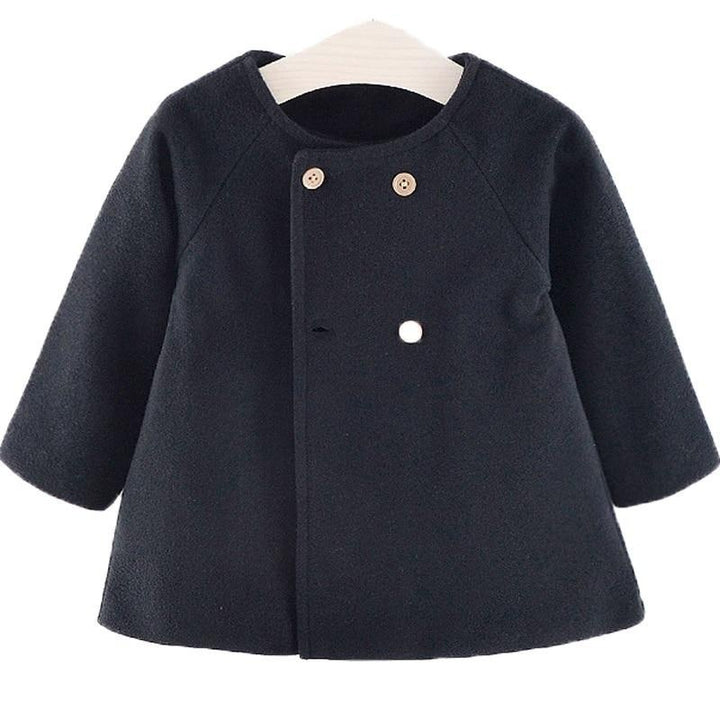 Baby Girl Spring Winter Wool Blends Jacket Coat Costume Outerwear - MomyMall