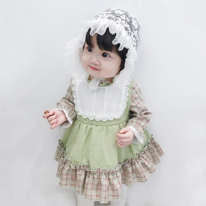 Baby Girl Spanish Dress Lolita Princess Birthday Christening Party Gown Boutique Dresses - MomyMall Green / 0-6 Months
