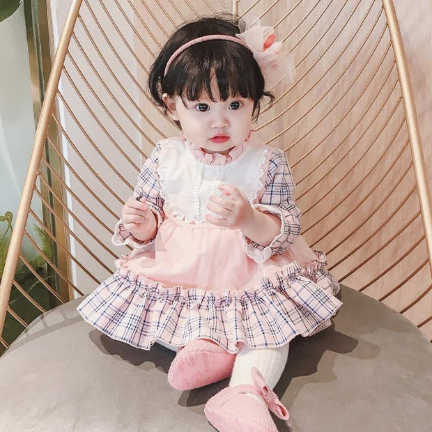 Baby Girl Spanish Dress Lolita Princess Birthday Christening Party Gown Boutique Dresses - MomyMall Pink / 0-6 Months