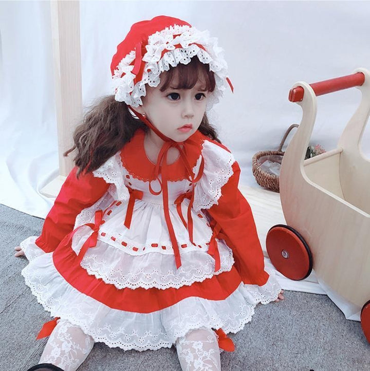 Baby Girl Spanish Princess Lolita Birthday Christening Boutique Party Dresses 1-7 Years - MomyMall