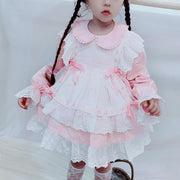 Baby Girl Spanish Princess Lolita Birthday Christening Boutique Party Dresses 1-7 Years - MomyMall Pink / 6-12 Months