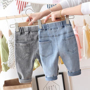 Baby Girls Cute Jeans New Autumn Denim Trousers - MomyMall