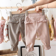 Baby Girls Autumn Casual Trousers Plaid Fashion Toddler Pants - MomyMall