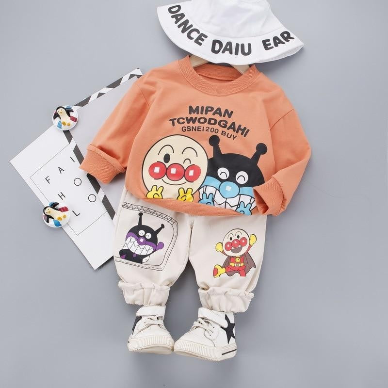 Baby Boy Girl Printed Casual O-neck Outfits 2 Pcs 1-4 Years - MomyMall