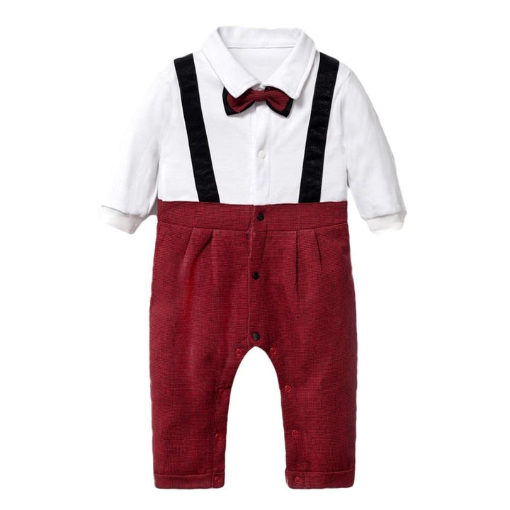Baby Boys Suits Vest Hat Formal Outfit Party Formal Set 3 Pcs - MomyMall